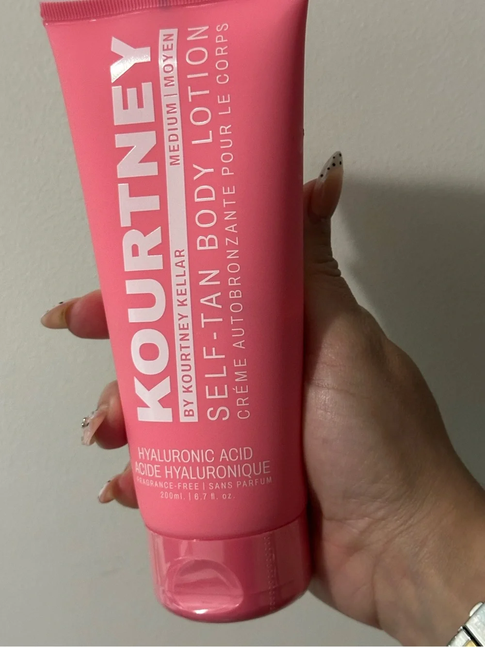GET SOFT SKIN AND WARM FEET with Kourtney Self-Tan Body Lotion + funny sock